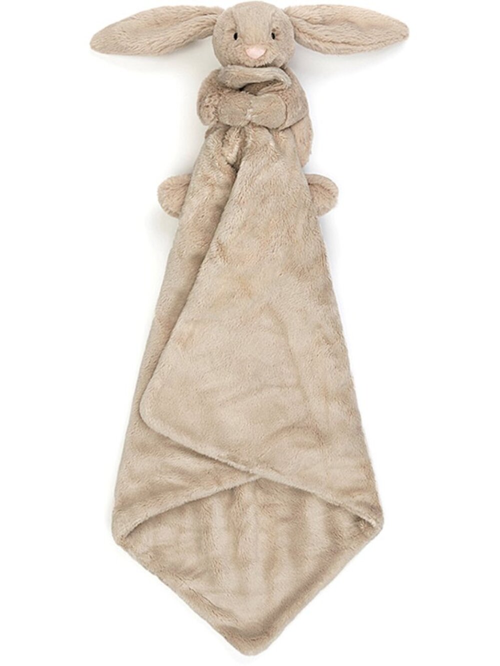 RETIRED Jellycat Bashful Bunny Soother Plush Blanket Baby Security beige NWOT - Picture 6 of 13